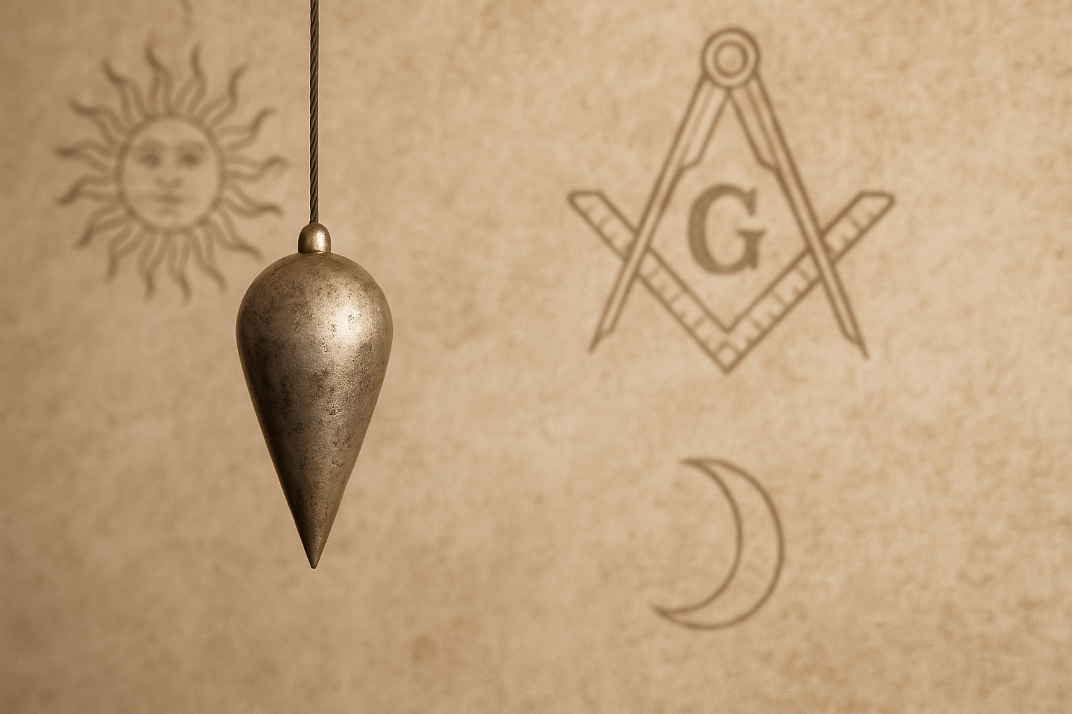 Le fil à plomb en Franc-Maçonnerie : Symbole d’alignement et de droiture