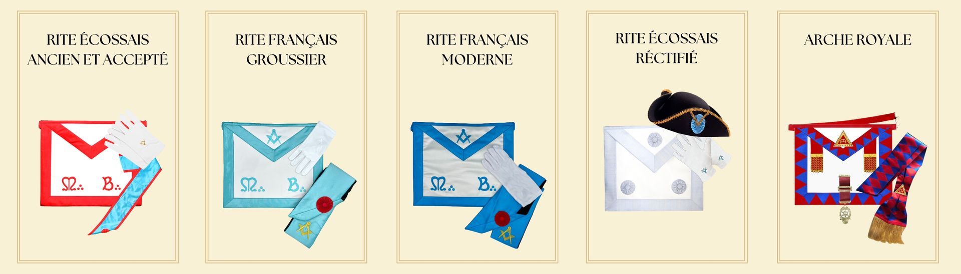 Les différences entre les Tabliers Maçonniques selon les Rites : Un symbole adapté à chaque tradition