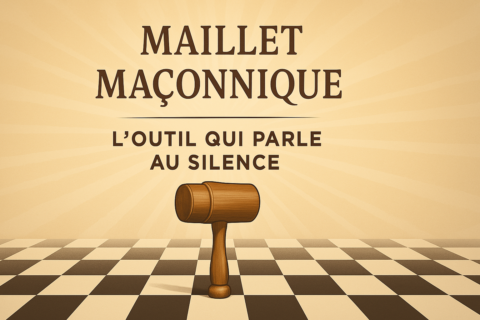 Maillet Maçonnique : L'outil qui parle au silence