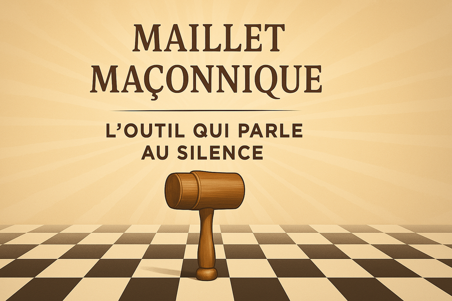 Le maillet maçonnique : l'outil qui parle au silence – Le Chemin Maçonnique