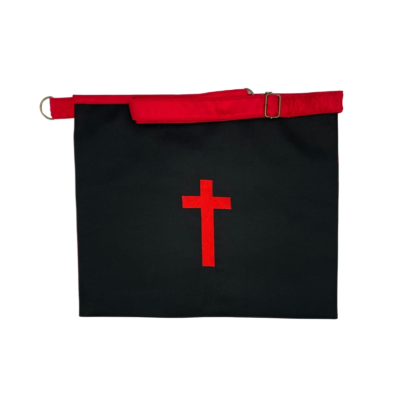 Tablier 18ème degré REAA - Chevalier Rose-Croix (croix latine)
