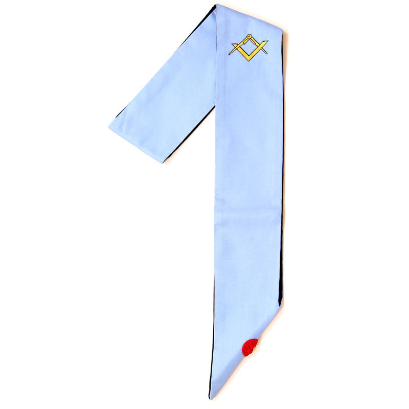 Baudrier Maître Rite Français Traditionnel – 1 Rosette Équerre Compas