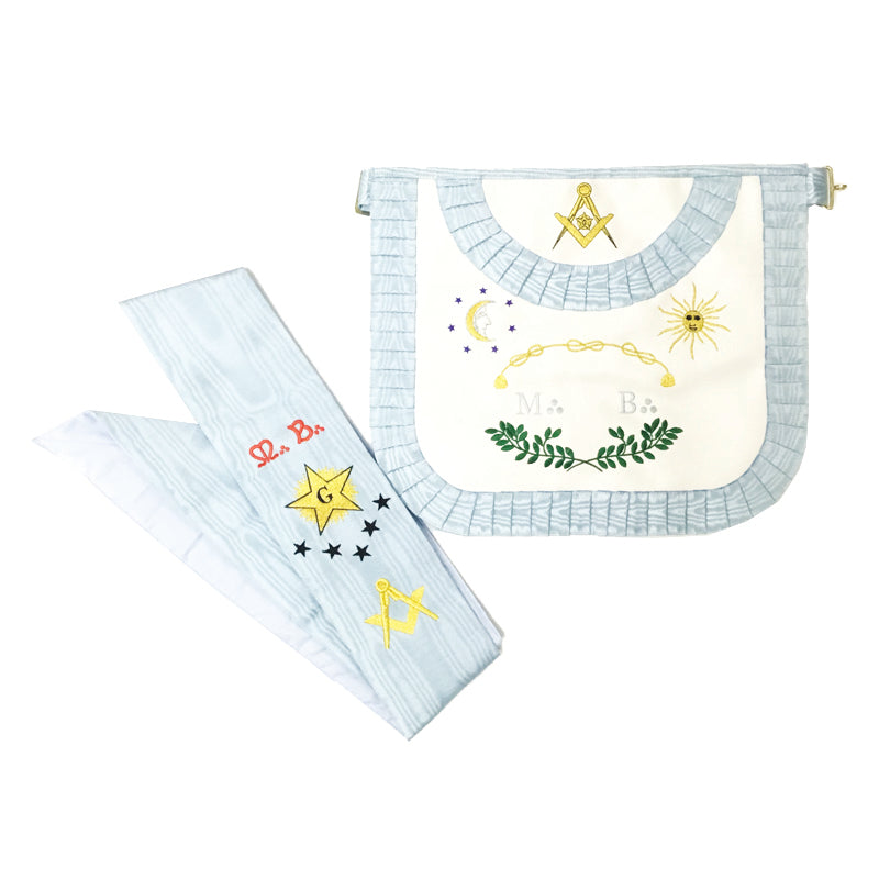 Ensemble Maître Rite Français Traditionnel - Tablier et Baudrier