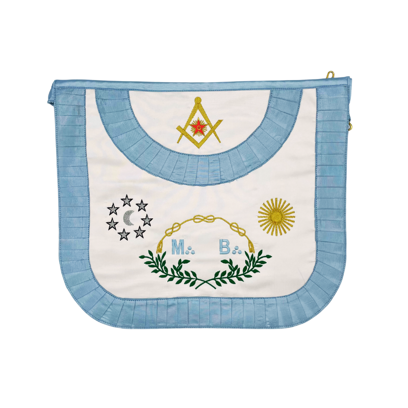 Tablier Maître Arrondi Rite Français Traditionnel