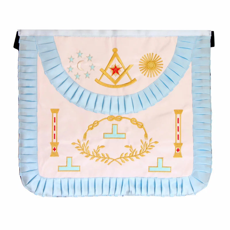 Tablier Vénérable Maître Arrondi Rite Français Traditionnel