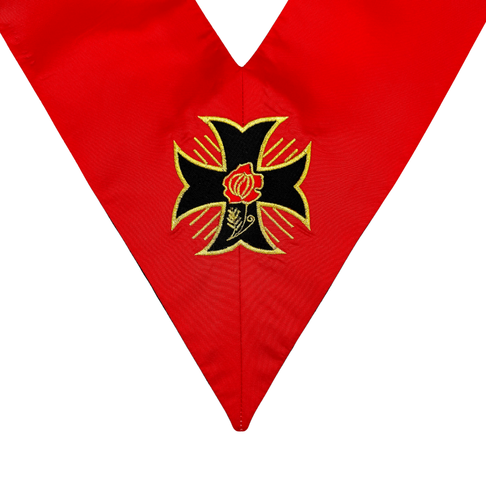 Sautoir 18ème degré REAA - Chevalier Rose-Croix (croix potencée)