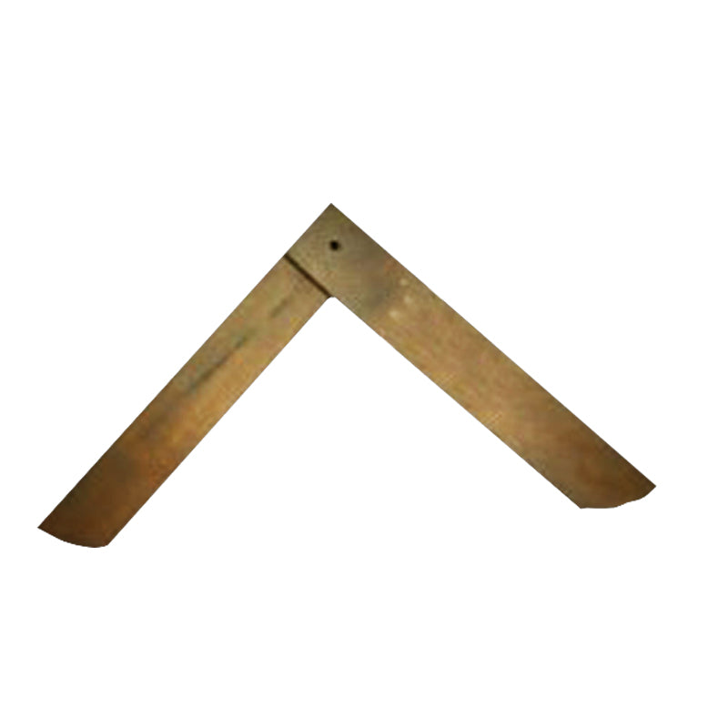 Équerre maçonnique en bois - 20 x 20 cm