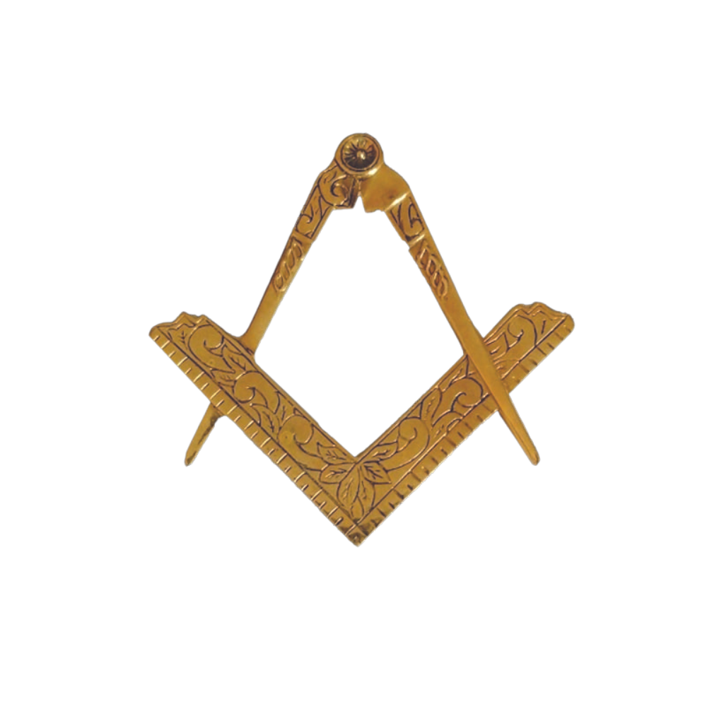 Bijou Équerre Compas - 2nd degré (Compagnon)