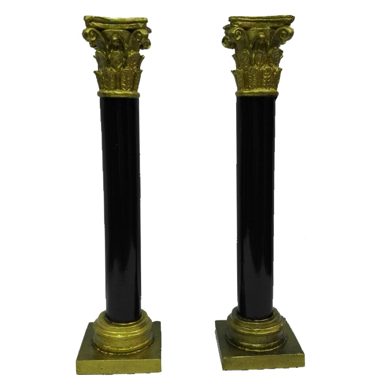 Ensemble colonnettes maçonniques - Premier & Second Surveillants