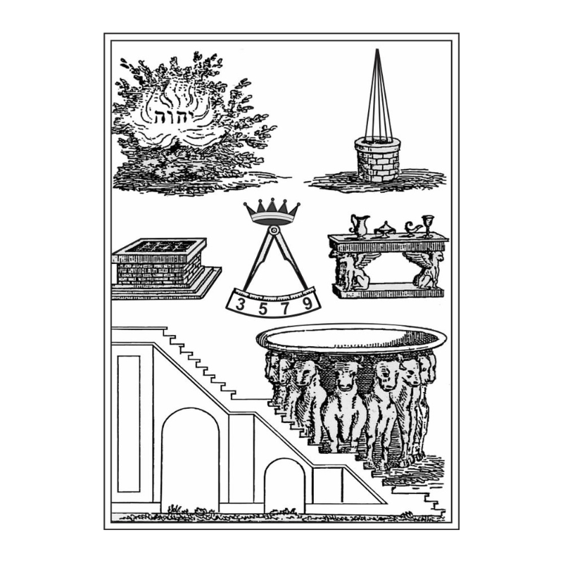 Tapis de loge maçonnique - 2ème Ordre Grand Chapitre