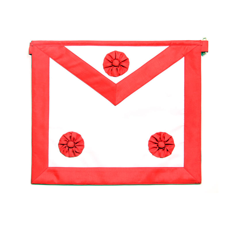 Tablier Maître REAA GLDF – 3 Rosettes