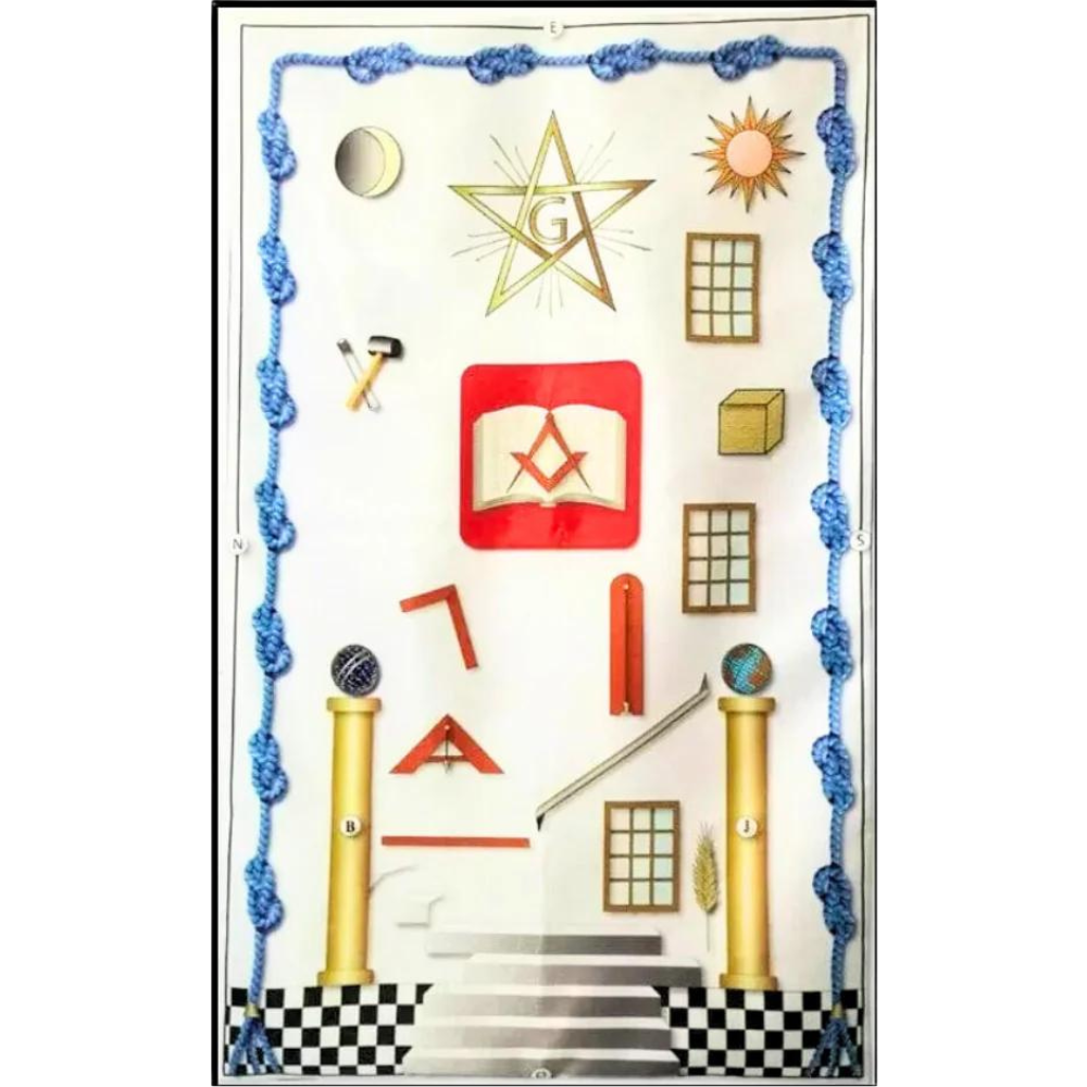 Tapis de loge maçonnique - 2nd degré REAA