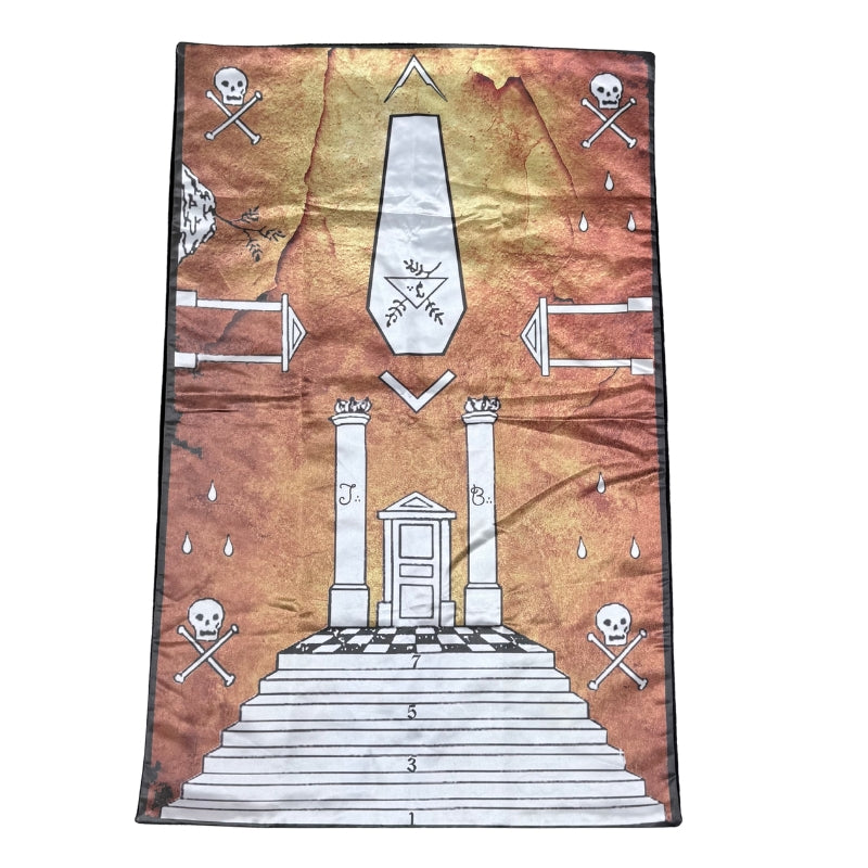 Tapis de Loge 3° degré Colonne J et B Vinyle - RFT 56x88cm (déstockage)