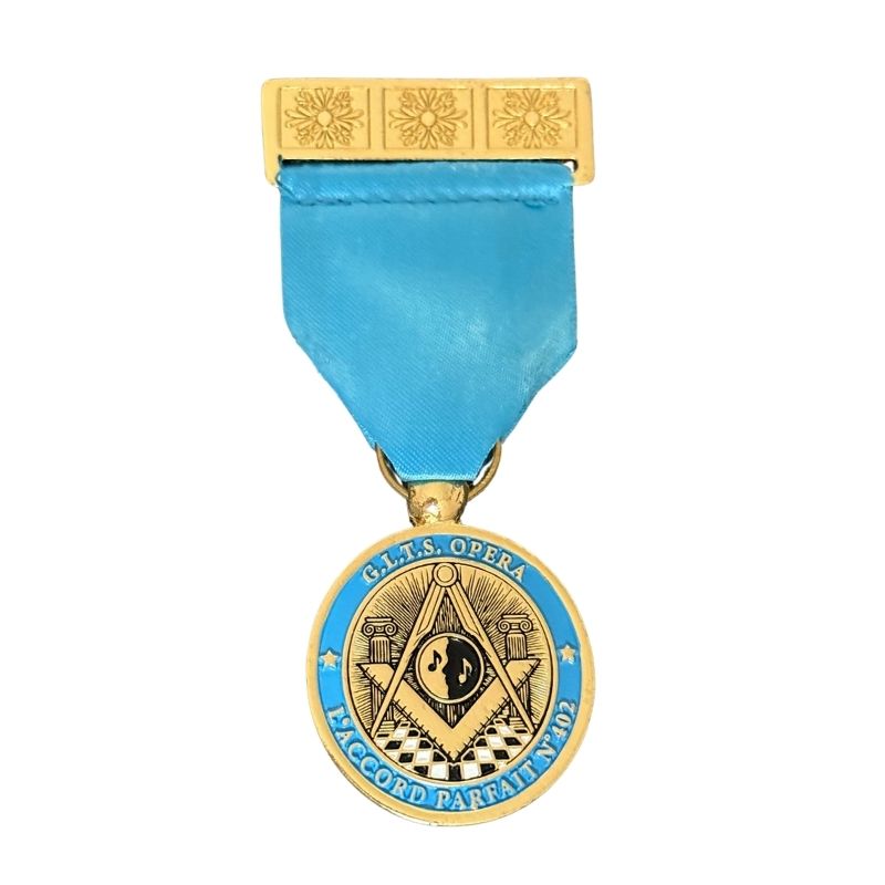 Médaille maçonnique de loge – Création personnalisée