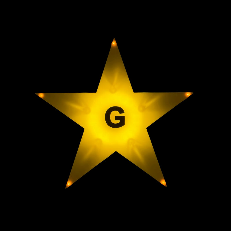 Étoile flamboyante maçonnique LED - électrique