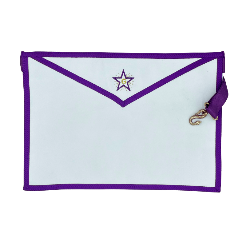 Tablier Compagnon Memphis Misraïm — Étoile Flamboyante