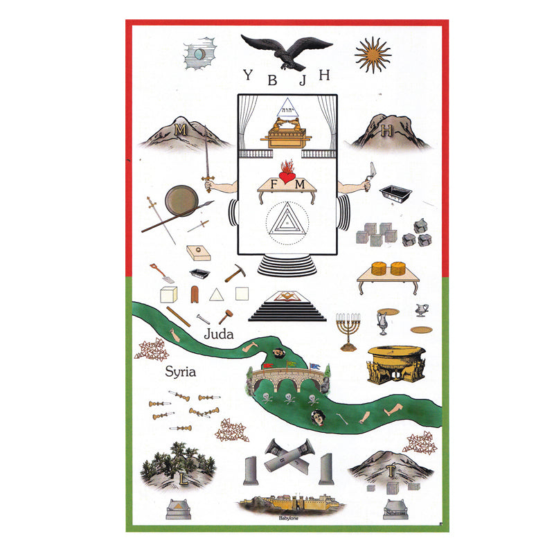 Tapis de loge maçonnique 15ème degré REAA - Chevalier d’Orient