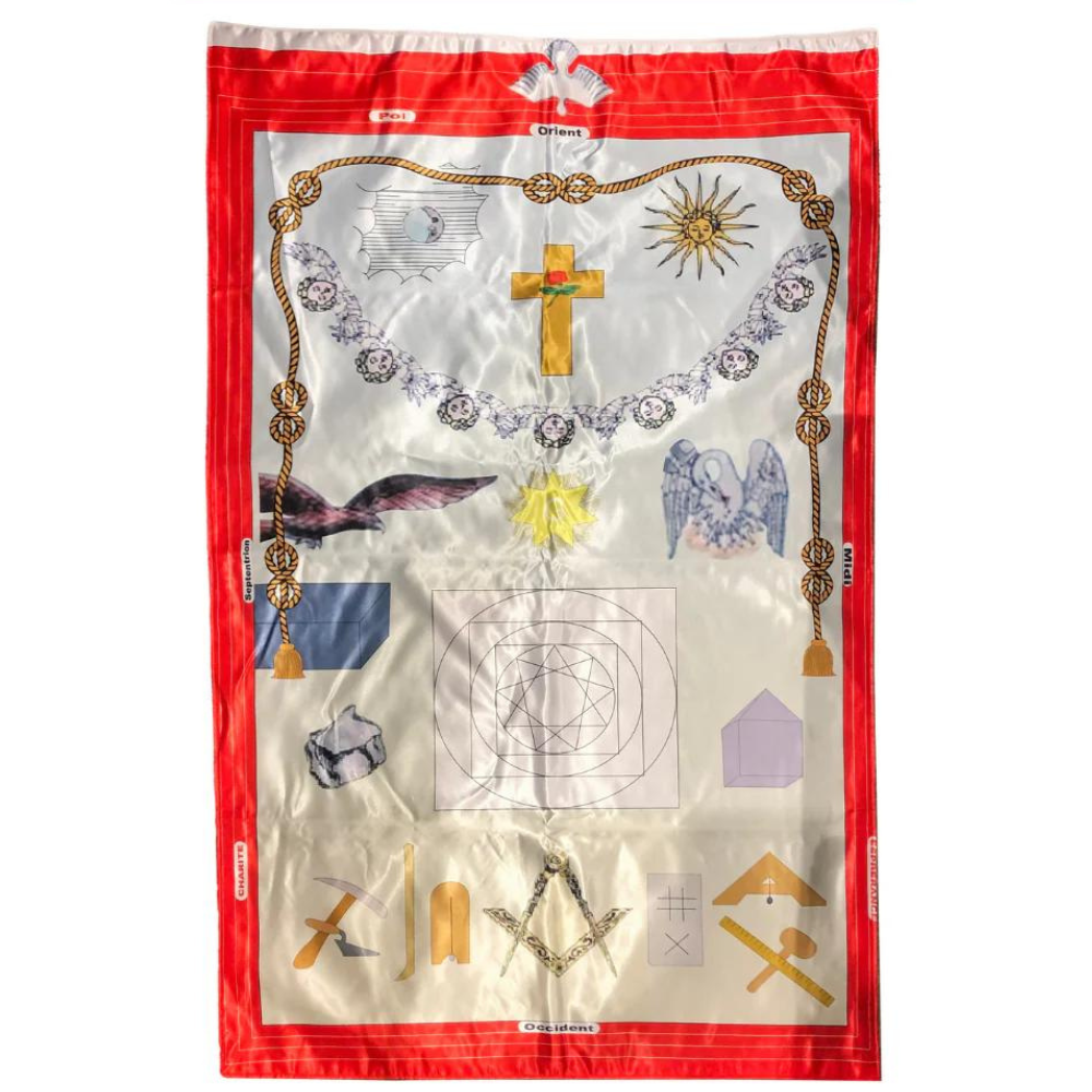 Tapis de loge maçonnique 18ème degré REAA - Chevalier Rose-Croix rouge