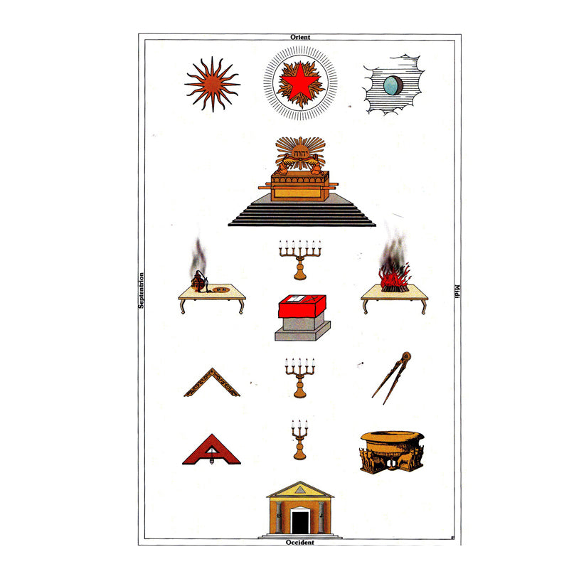 Tapis de loge maçonnique 23ème degré REAA - Chef du Tabernacle