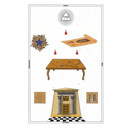 Tapis de loge maçonnique 12ème degré REAA - Grand Maître Architecte