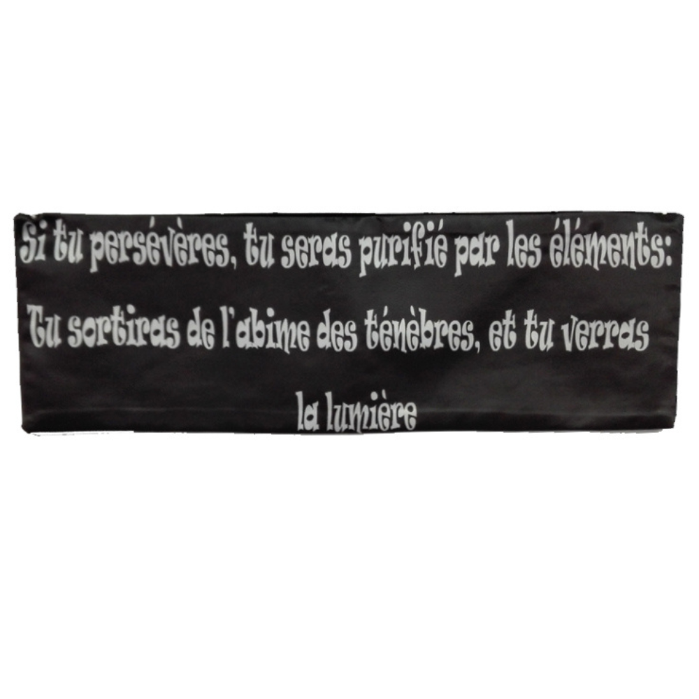 Bandeau "La Persévérence" - Sentence Maçonnique