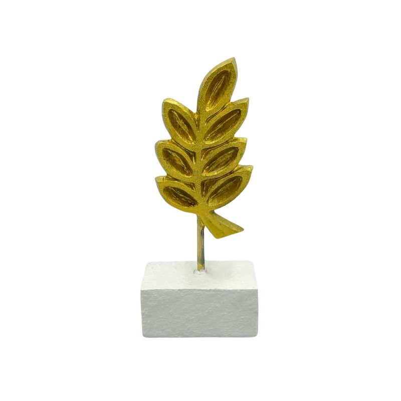 Statue Feuille d'Acacia en Résine