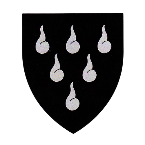 Blason Larmes Blanches Fond Noir 4° degré - REAA